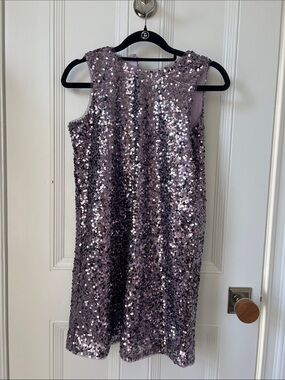 J. Crew Lilac Sequin Party Dress
